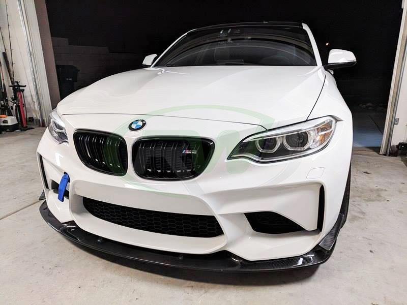 RW Carbon 2016-2021 BMW F87 M2 Carbon Fiber Canards - Image 5