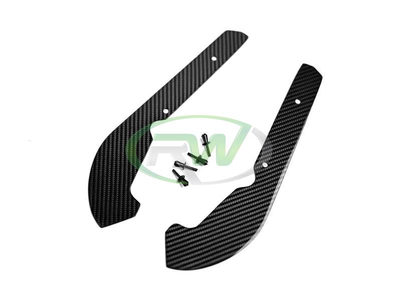 RW Carbon 2016-2021 BMW F87 M2 Carbon Fiber Front Splash Guards - Image 4