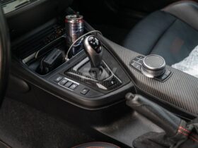 RW Carbon F87 M2 Comp/CS Carbon Fiber Alcantara Console Trim for BMW M2