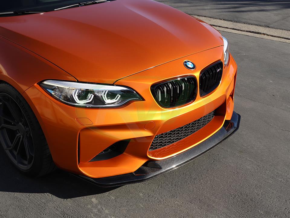 RW Carbon 2016-2021 BMW F87 M2 GTS Style Carbon Fiber Front Lip