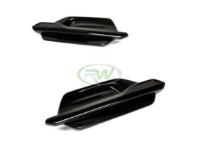RW Carbon F87 M2 Gloss Black Fender Trims for BMW M2 - Image 2