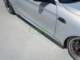 RW Carbon F87 M2 RWS Carbon Fiber Side Skirt Extensions for BMW M2 - Image 4