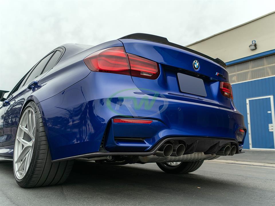 RW Carbon 2015-2020 BMW F8X M3 M4 3D Style Carbon Fiber Diffuser