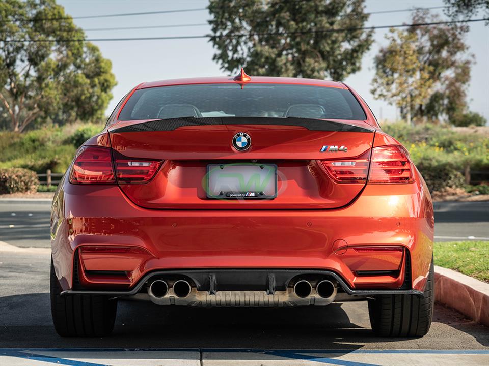 RW Carbon 2015-2020 BMW F8X M3 M4 3D Style Carbon Fiber Diffuser - Image 3