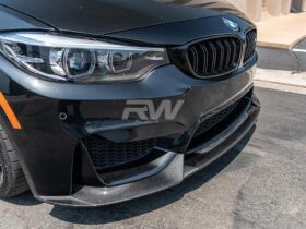 RW Carbon F8X M3 M4 Varis Style Carbon Fiber Front Lip for BMW M3 - Image 2