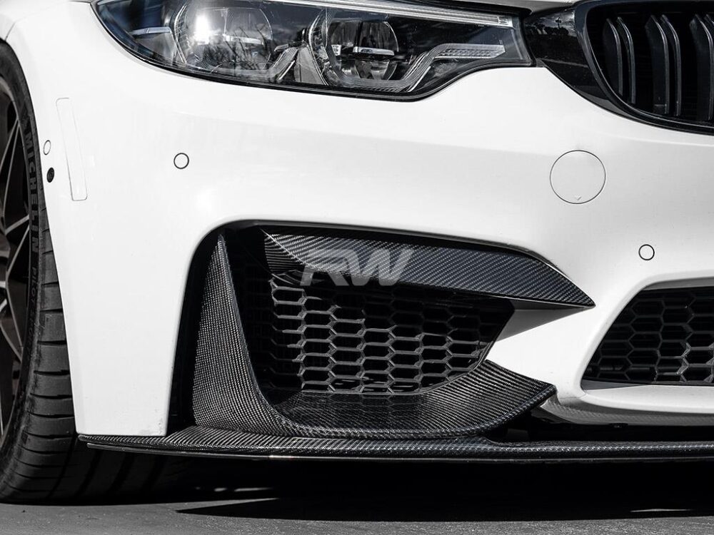 RW Carbon 2015-2020 BMW F8X M3 M4 Carbon Fiber Slim Splitters