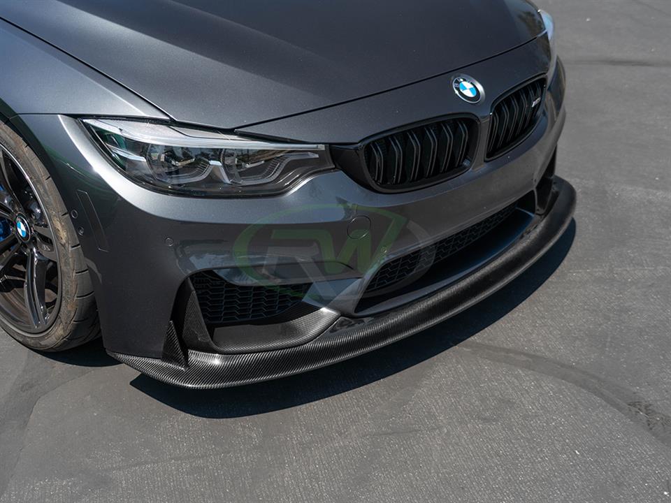 RW Carbon 2015-2020 BMW F8X M3 M4 ENS Style Carbon Fiber Front Lip