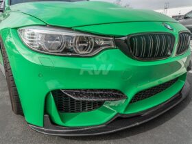 RW Carbon F8X M3/M4 Upper Forged Carbon Fiber Splitters for BMW M3 - Image 4