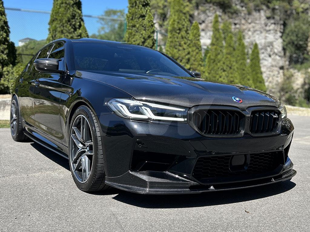 RW Carbon 2021-2023 BMW F90 LCI 3D Style Carbon Fiber Front Lip - Image 6
