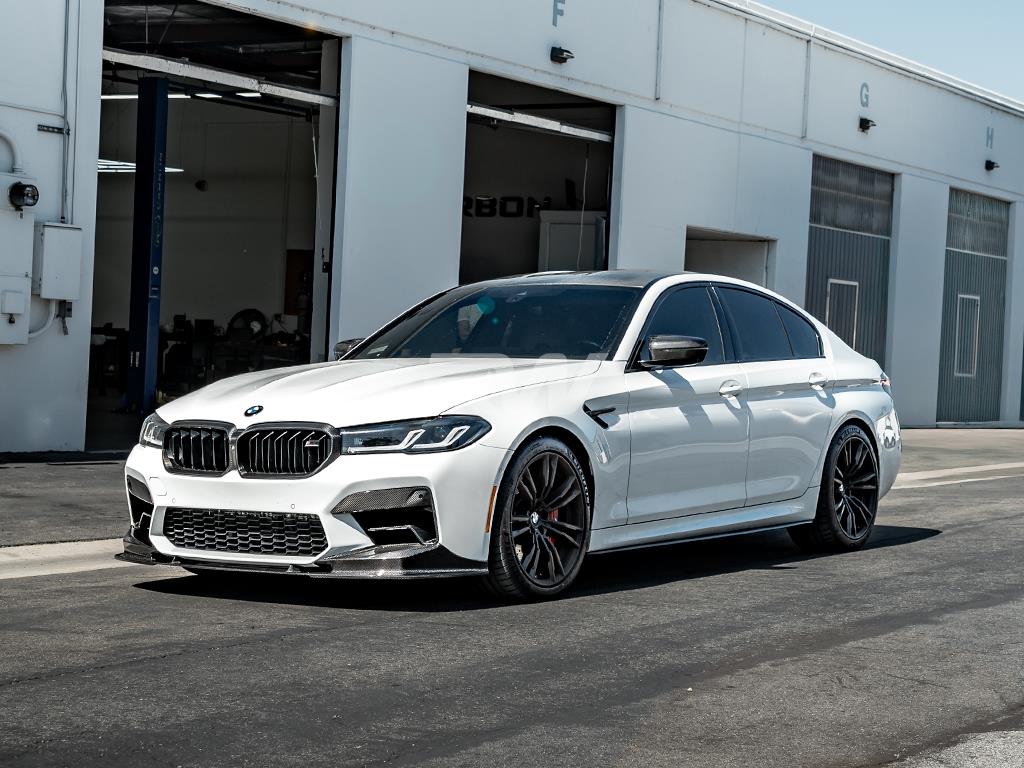 RW Carbon 2021-2023 BMW F90 LCI 3D Style Carbon Fiber Front Lip - Image 3