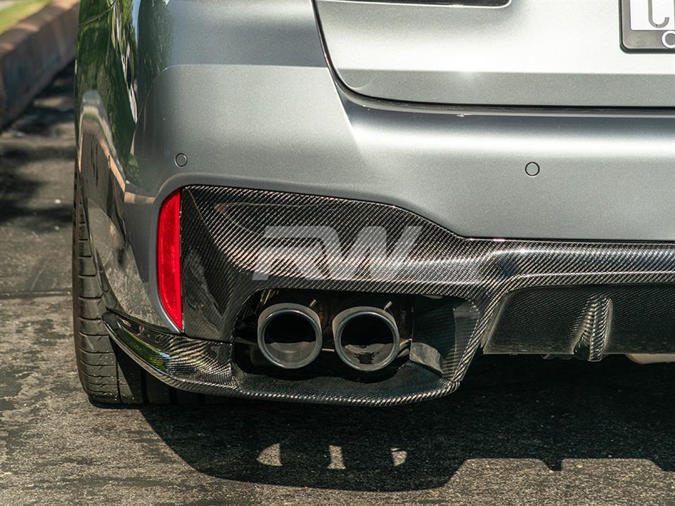 RW Carbon 2018-2023 BMW F90 M5 3D Style Carbon Fiber Diffuser - Image 11