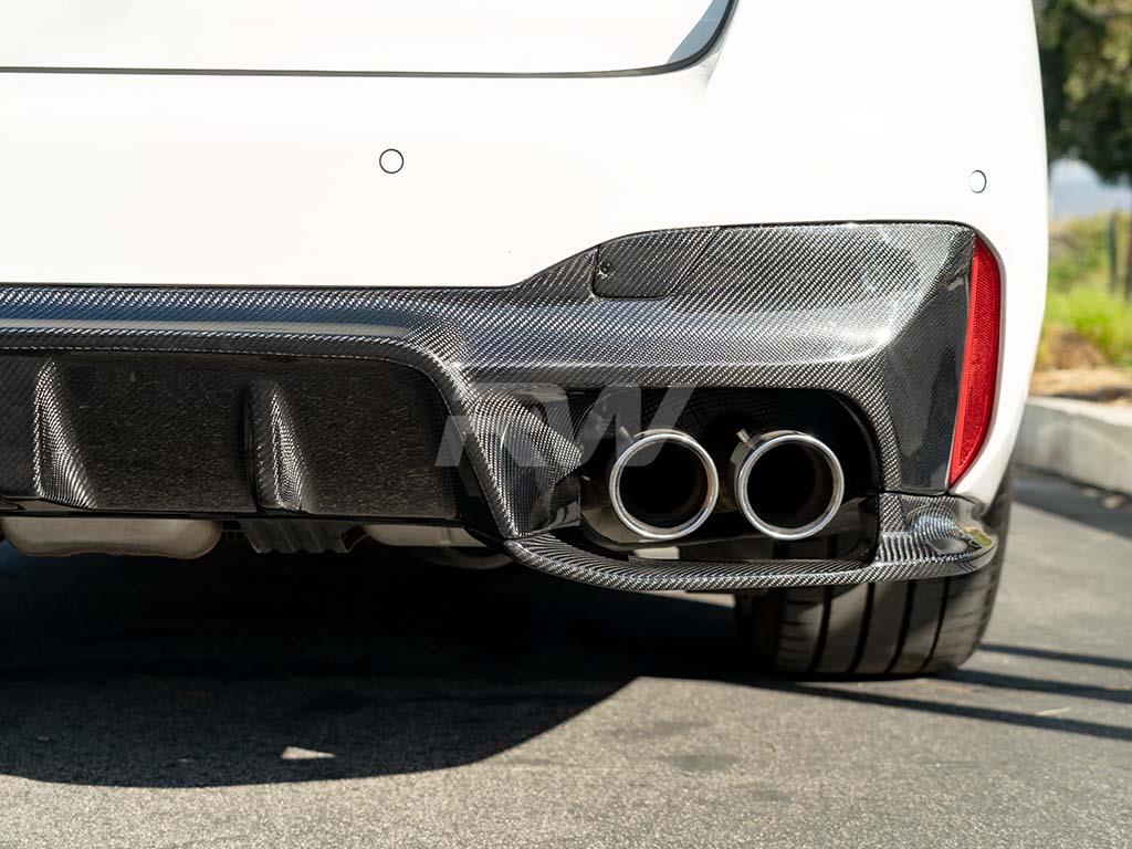 RW Carbon 2018-2023 BMW F90 M5 3D Style Carbon Fiber Diffuser - Image 5
