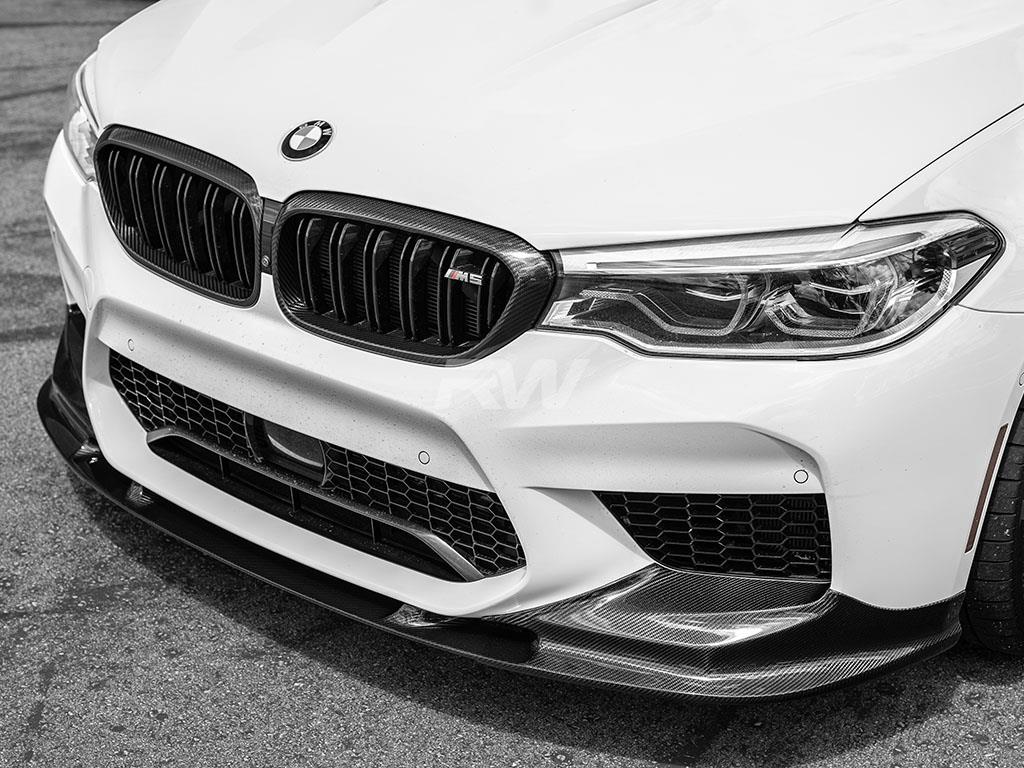 RW Carbon 2018-2020 BMW F90 M5 3D Style Carbon Fiber Front Lip