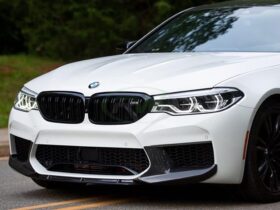 RW Carbon F90 M5 Carbon Fiber Center Lip Spoiler for BMW M5 - Image 5