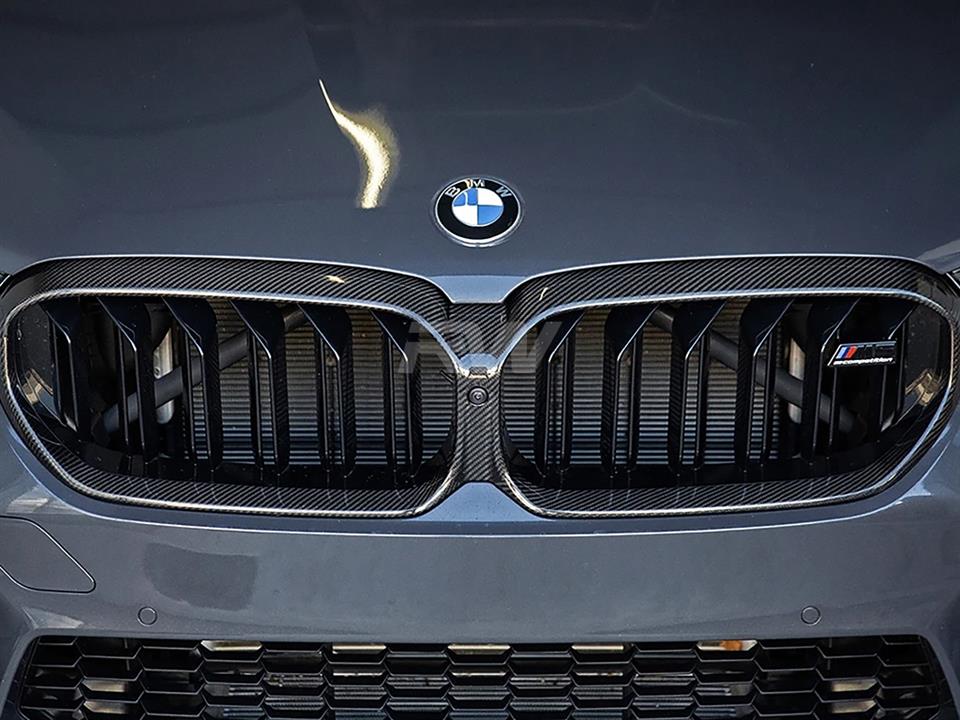 RW Carbon 2021-2023 BMW F90 M5 G30 LCI Carbon Fiber Grille Surrounds - Image 15