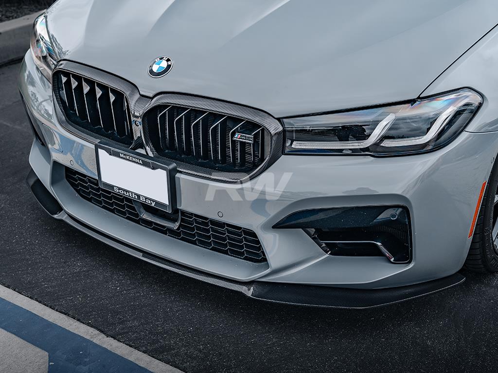 RW Carbon 2021-2023 BMW F90 M5 G30 LCI Carbon Fiber Grille Surrounds - Image 14