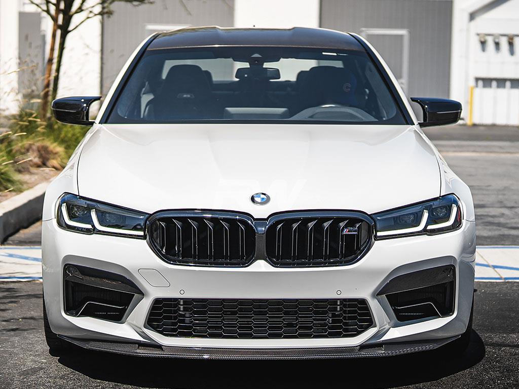 RW Carbon 2021-2023 BMW F90 M5 LCI GTS Style Carbon Fiber Front Lip - Image 9