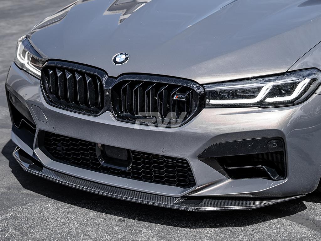 RW Carbon 2021-2023 BMW F90 M5 LCI GTS Style Carbon Fiber Front Lip - Image 14