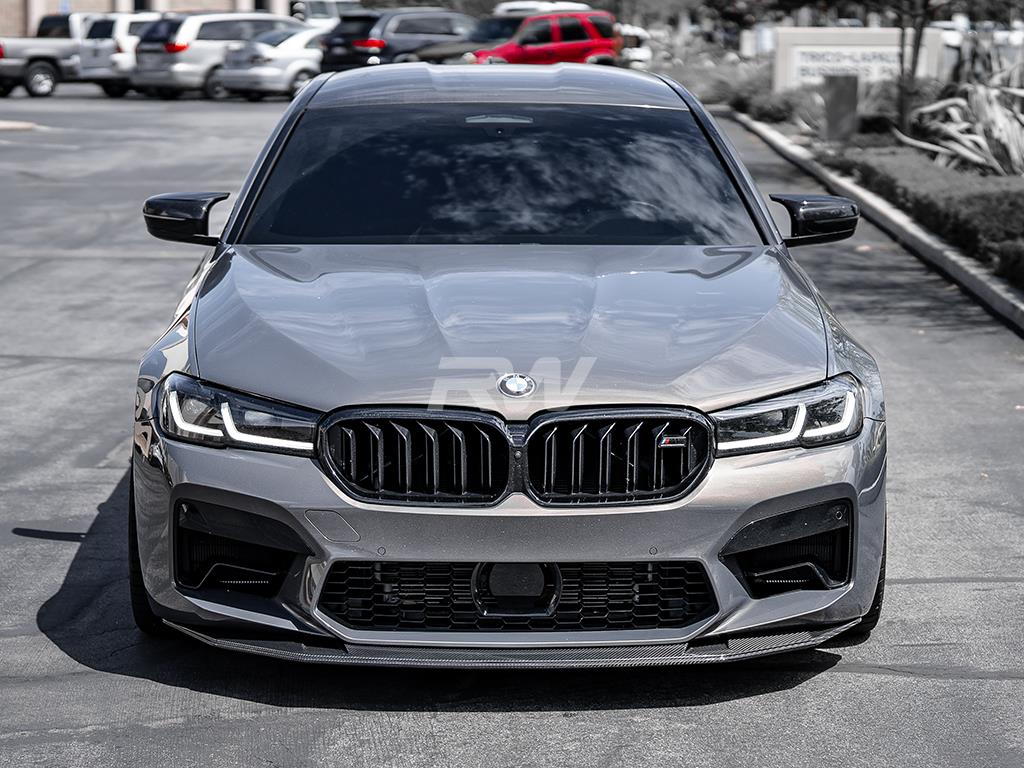 RW Carbon 2021-2023 BMW F90 M5 LCI GTS Style Carbon Fiber Front Lip - Image 13