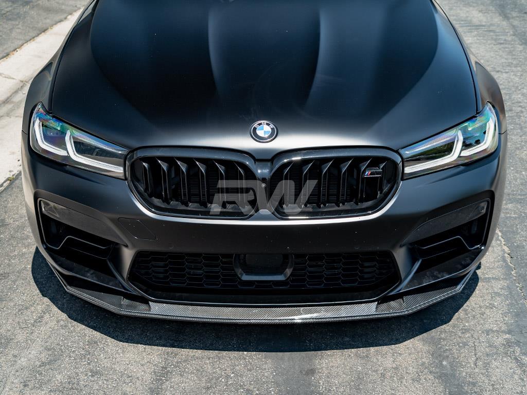 RW Carbon 2021-2023 BMW F90 M5 LCI GTS Style Carbon Fiber Front Lip - Image 6