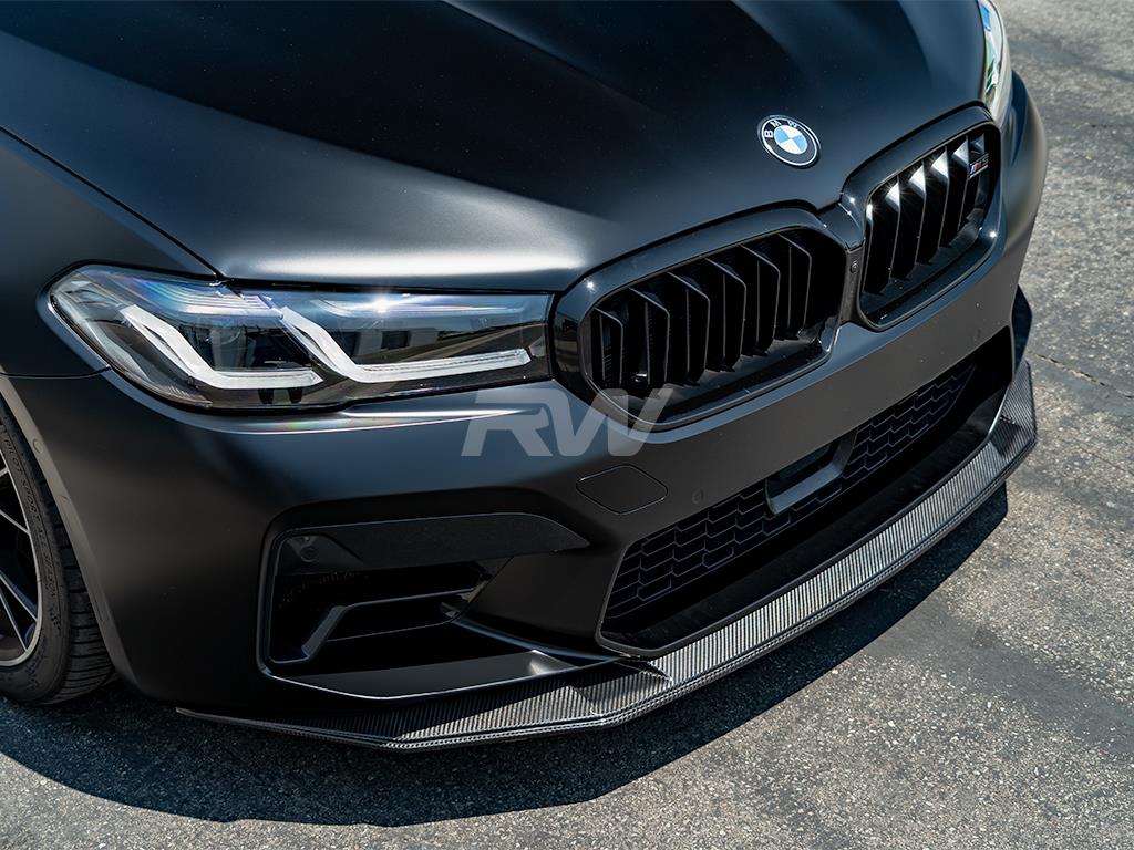 RW Carbon 2021-2023 BMW F90 M5 LCI GTS Style Carbon Fiber Front Lip