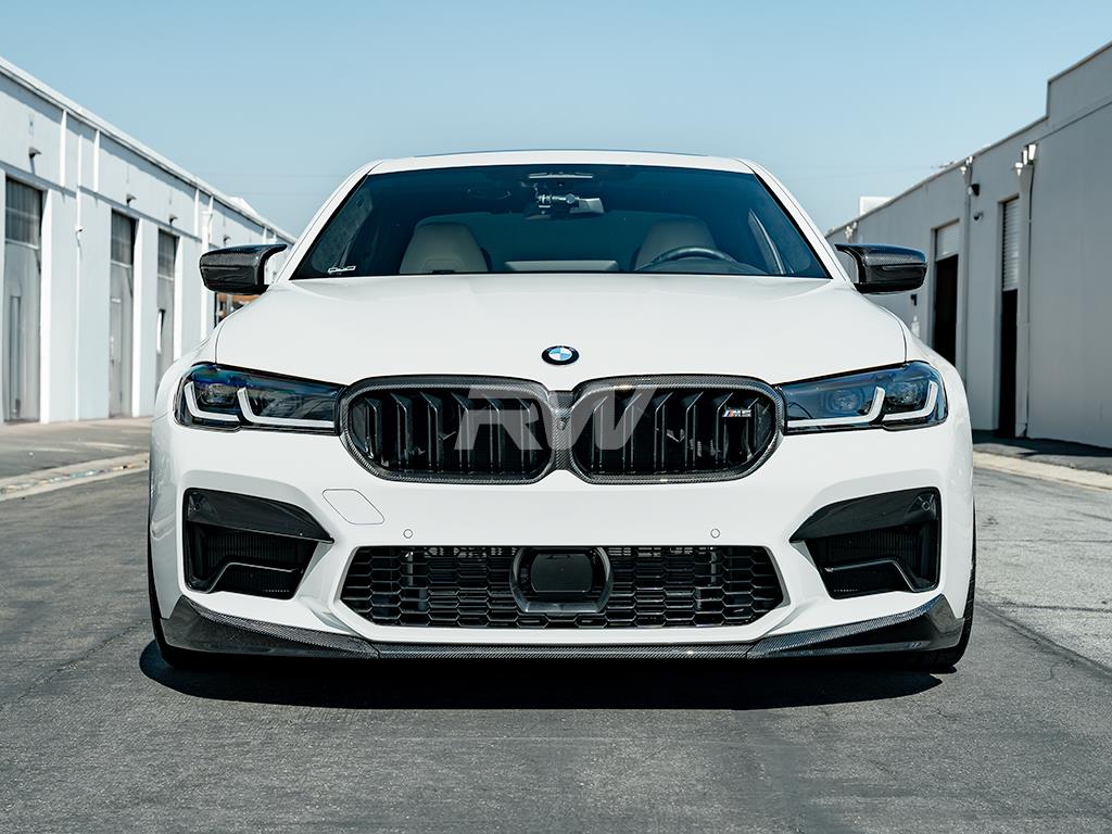 RW Carbon 2021-2023 BMW F90 M5 LCI Performance Style V1 Carbon Fiber Front Lip - Image 5