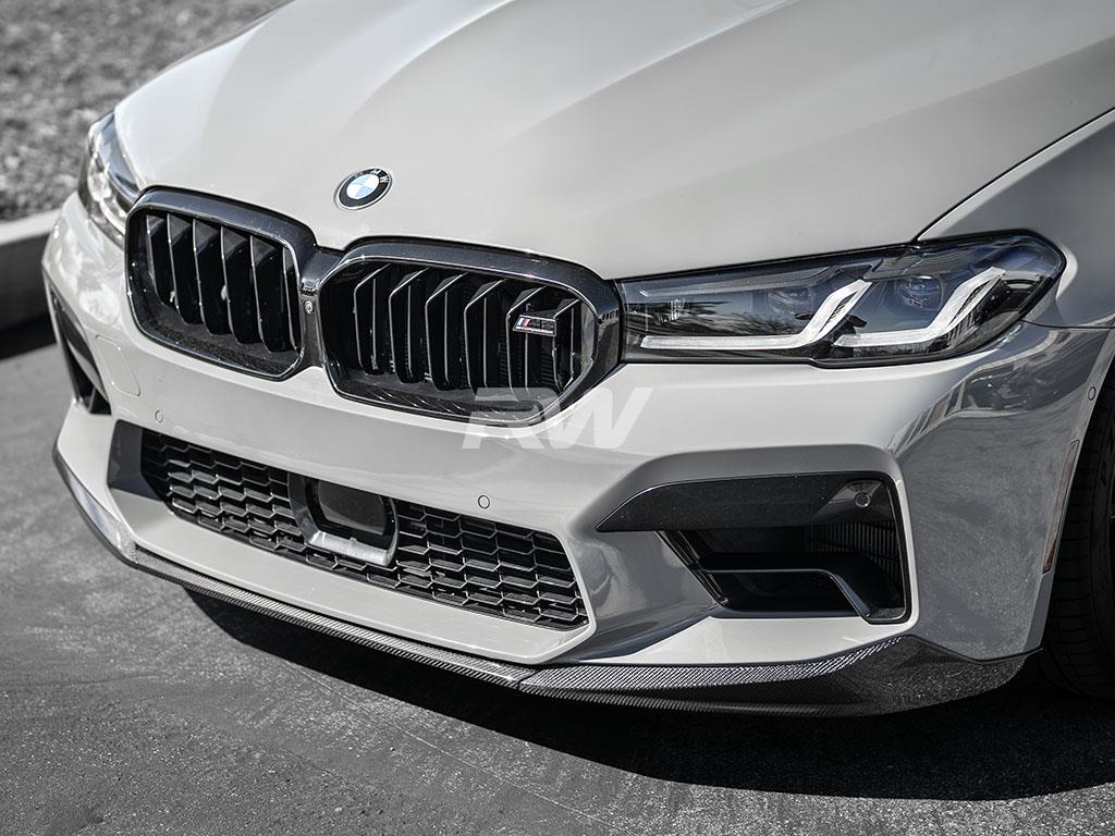 RW Carbon 2021-2023 BMW F90 M5 LCI Performance Style V1 Carbon Fiber Front Lip - Image 7