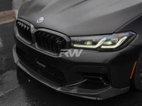 RW Carbon F90 M5 LCI Performance V2 Carbon Fiber Front Lip Spoiler for BMW M5 - Image 4