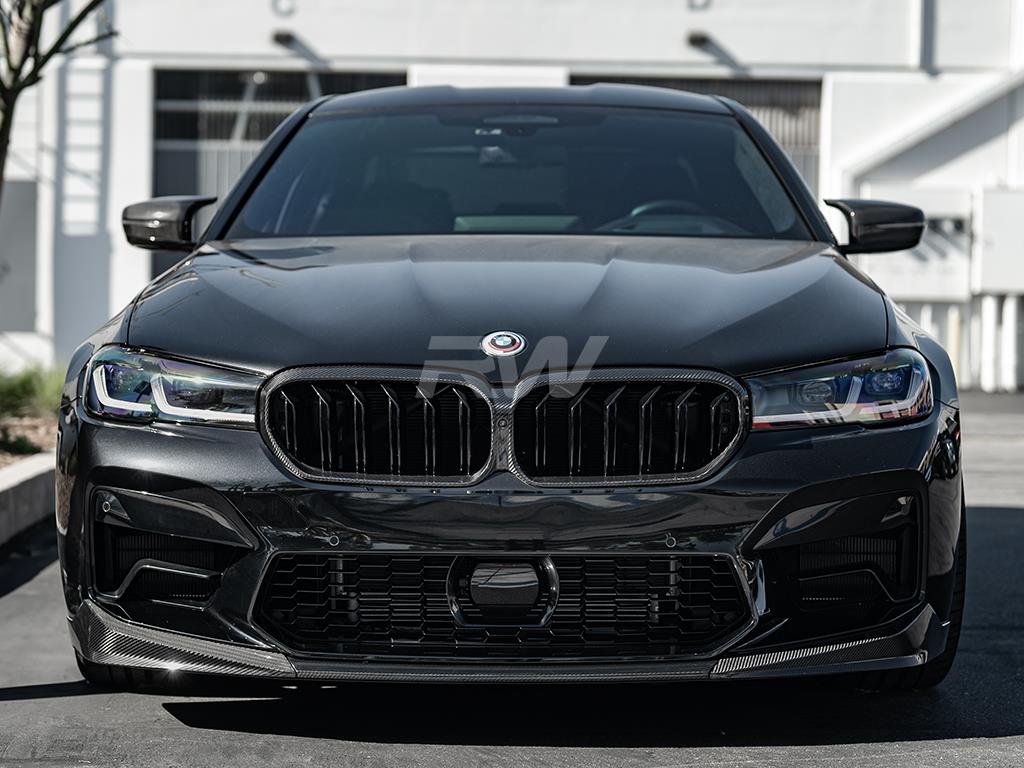 RW Carbon 2021-2023 BMW F90 M5 LCI Performance V2 Carbon Fiber Front Lip Spoiler - Image 7