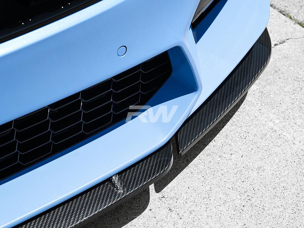 RW Carbon 2021-2023 BMW F90 M5 LCI S-Style Carbon Fiber Front Lip - Image 4