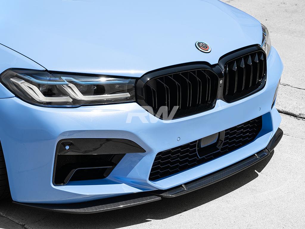 RW Carbon 2021-2023 BMW F90 M5 LCI S-Style Carbon Fiber Front Lip