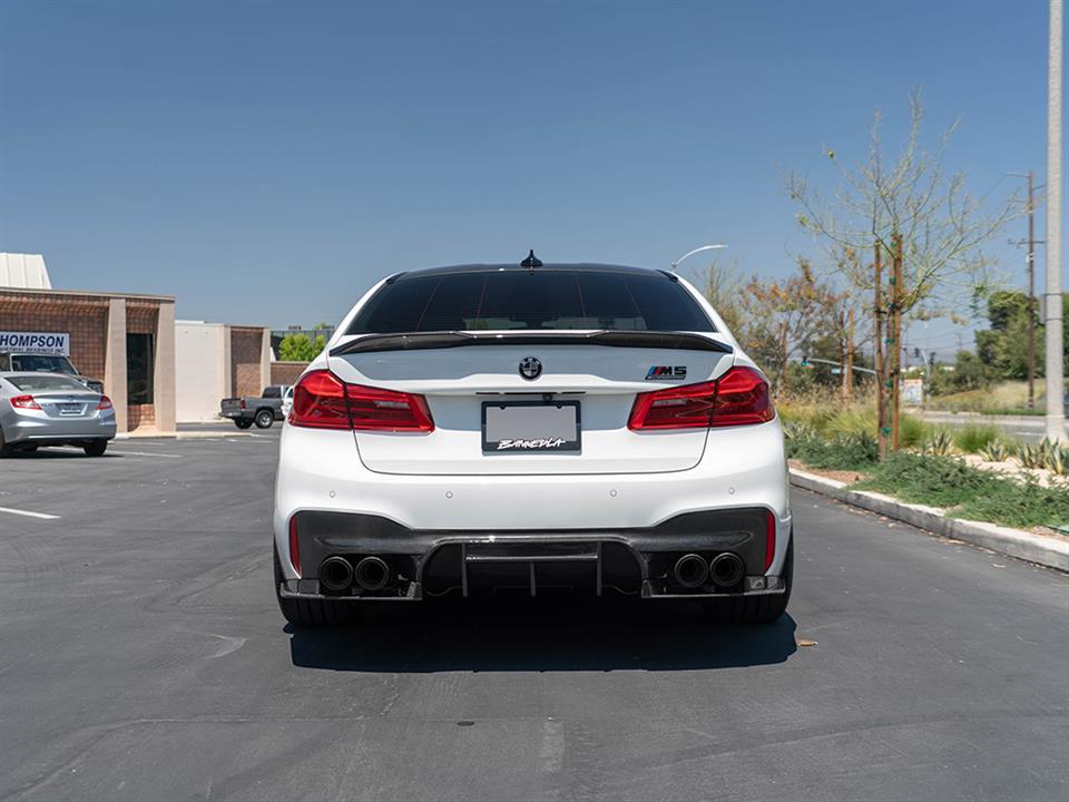 RW Carbon 2018-2023 BMW F90 M5 RWS Carbon Fiber Rear Diffuser - Image 16