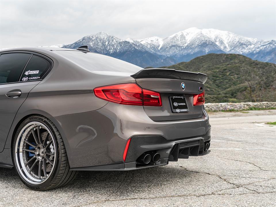 RW Carbon 2018-2023 BMW F90 M5 RWS Carbon Fiber Rear Diffuser - Image 27