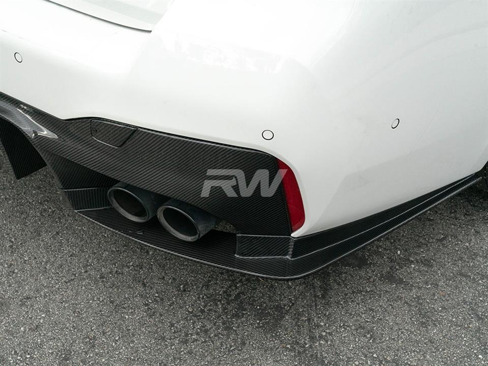 RW Carbon 2018-2023 BMW F90 M5 RWS Carbon Fiber Rear Diffuser - Image 7