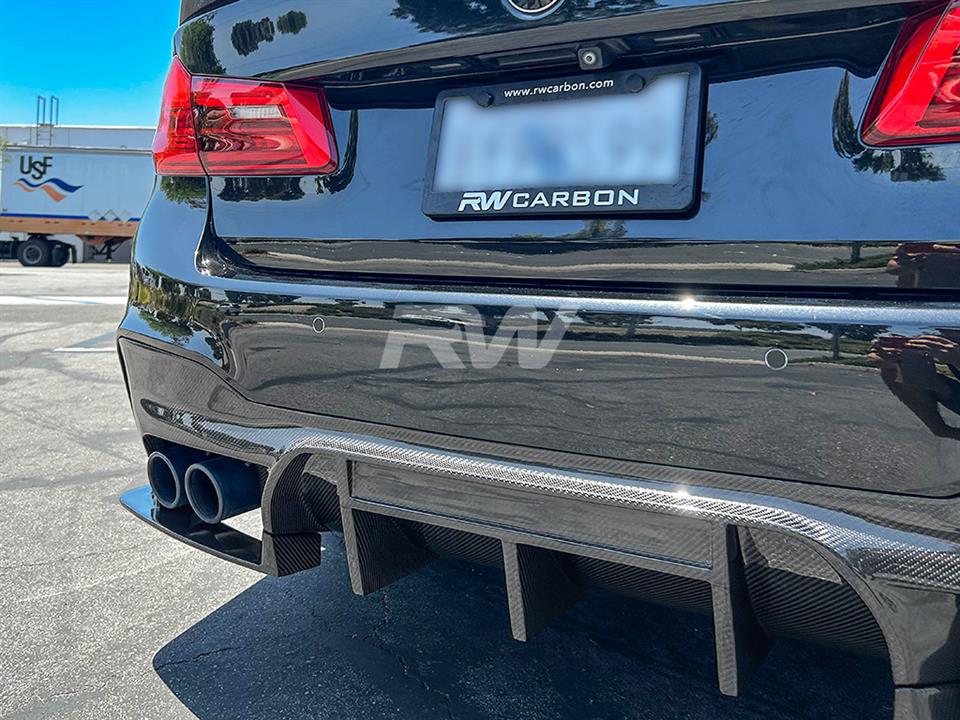 RW Carbon 2018-2023 BMW F90 M5 RWS Carbon Fiber Rear Diffuser - Image 3