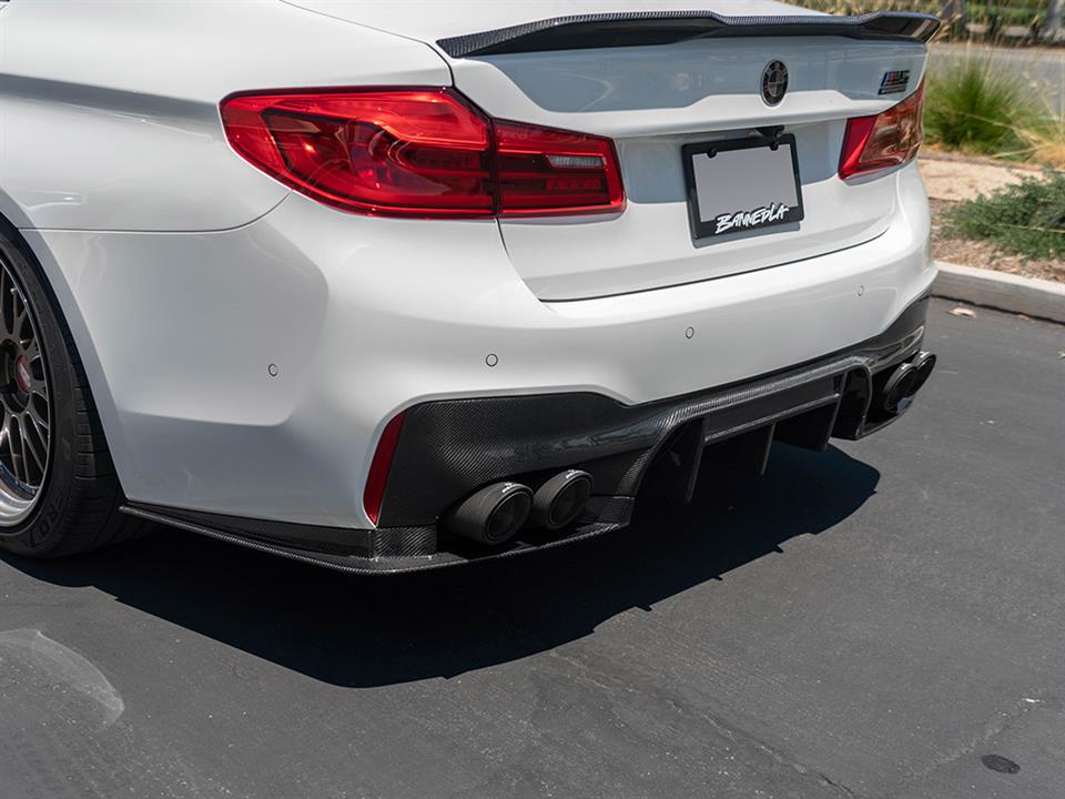 RW Carbon 2018-2023 BMW F90 M5 RWS Carbon Fiber Rear Diffuser - Image 21