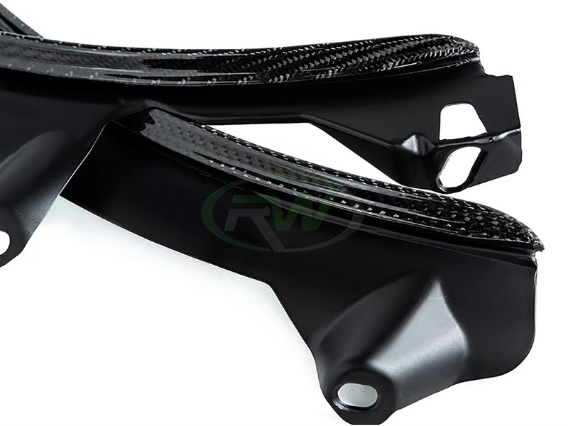 RW Carbon 2017-2023 BMW F90 M5/G30 Carbon Fiber Rear Wheel Arch Extensions - Image 3
