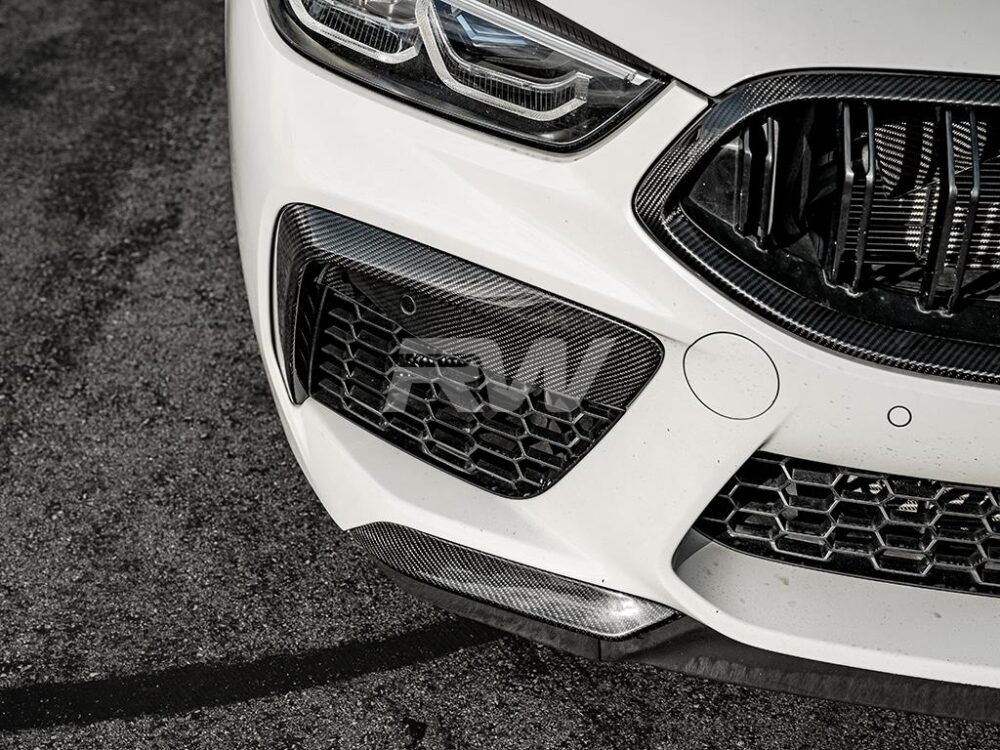RW Carbon 2019-2025 BMW F91 F92 F93 M8 Carbon Fiber Splitters - Image 6