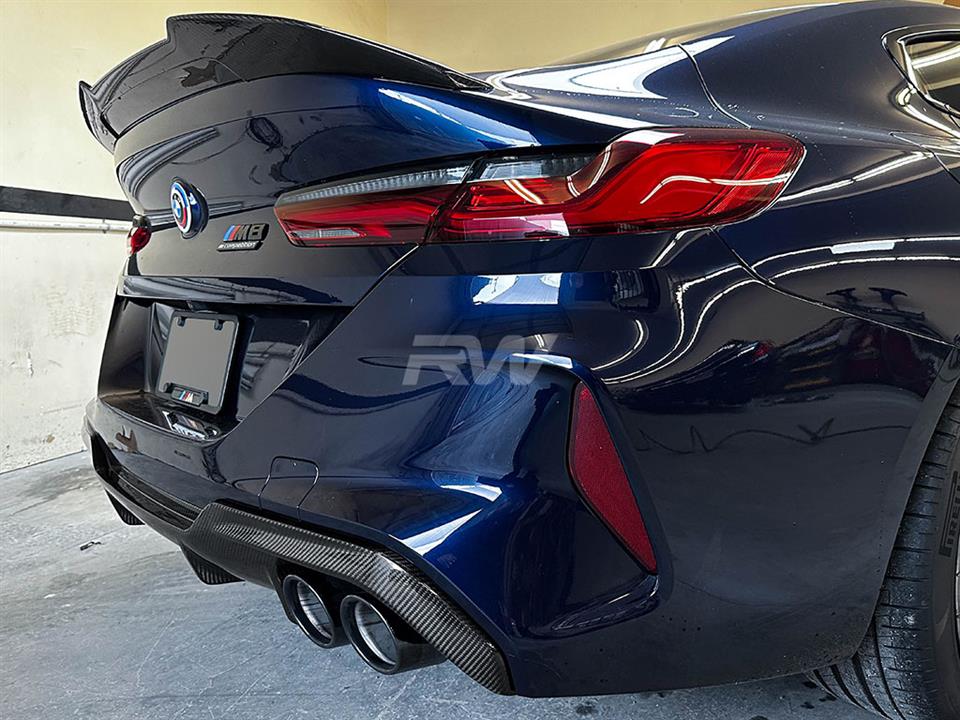 RW Carbon 2019-2025 BMW F91 F92 F93 M8 OE Style Carbon Fiber Diffuser - Image 13