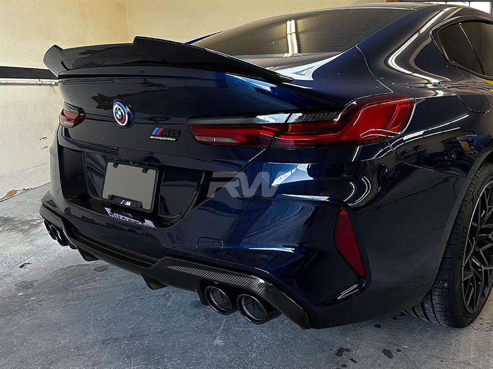 RW Carbon 2019-2025 BMW F91 F92 F93 M8 OE Style Carbon Fiber Diffuser - Image 11