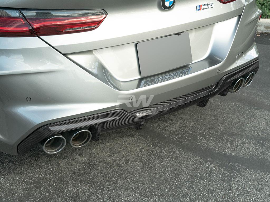 RW Carbon 2019-2025 BMW F91 F92 F93 M8 OE Style Carbon Fiber Diffuser - Image 8