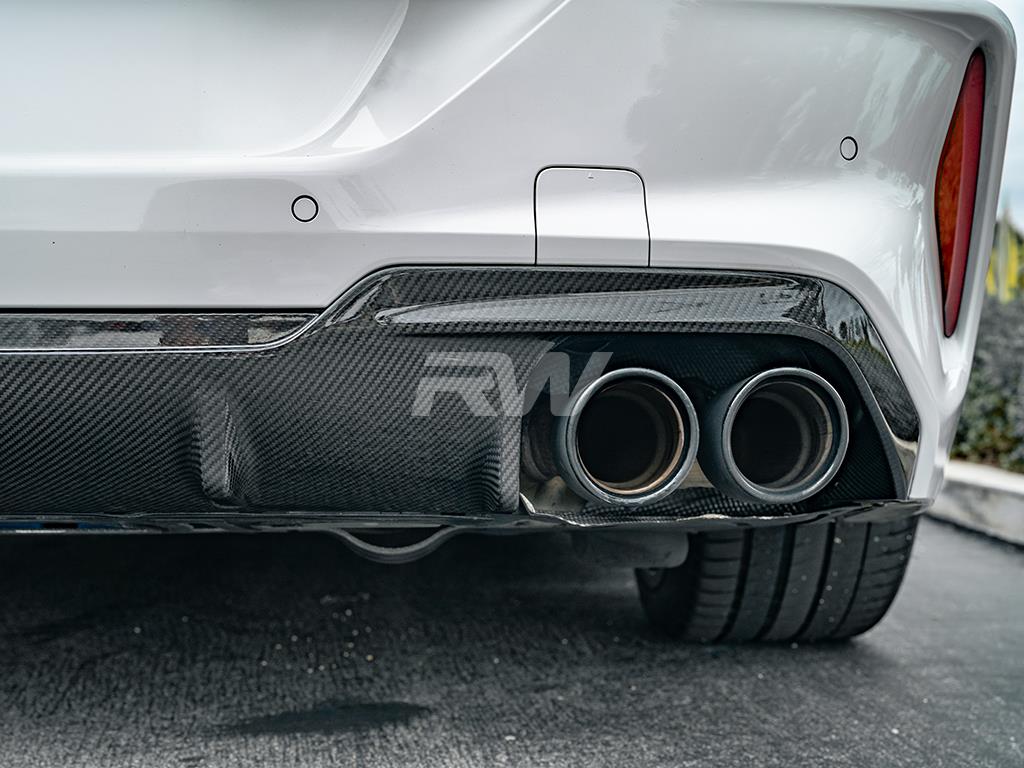 RW Carbon 2019-2025 BMW F91 F92 F93 M8 OE Style Carbon Fiber Diffuser - Image 7