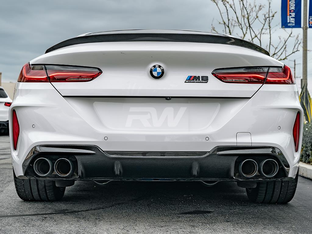 RW Carbon 2019-2025 BMW F91 F92 F93 M8 OE Style Carbon Fiber Diffuser - Image 6
