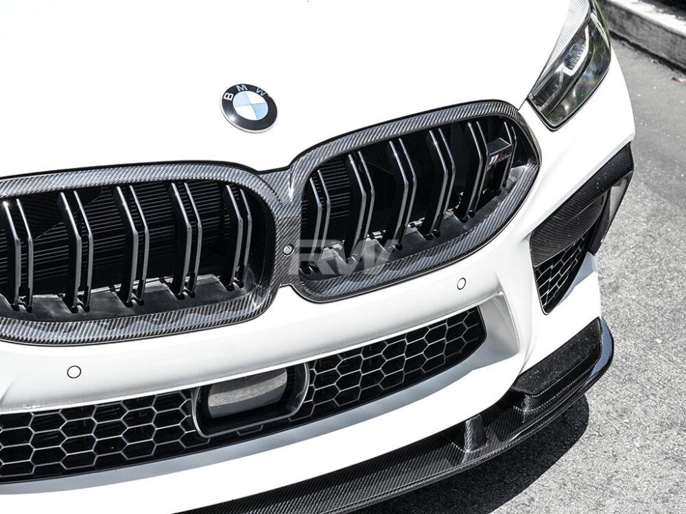 RW Carbon 2019-2025 BMW F91 F92 F93 M8 RWS Carbon Fiber Front Lip - Image 4