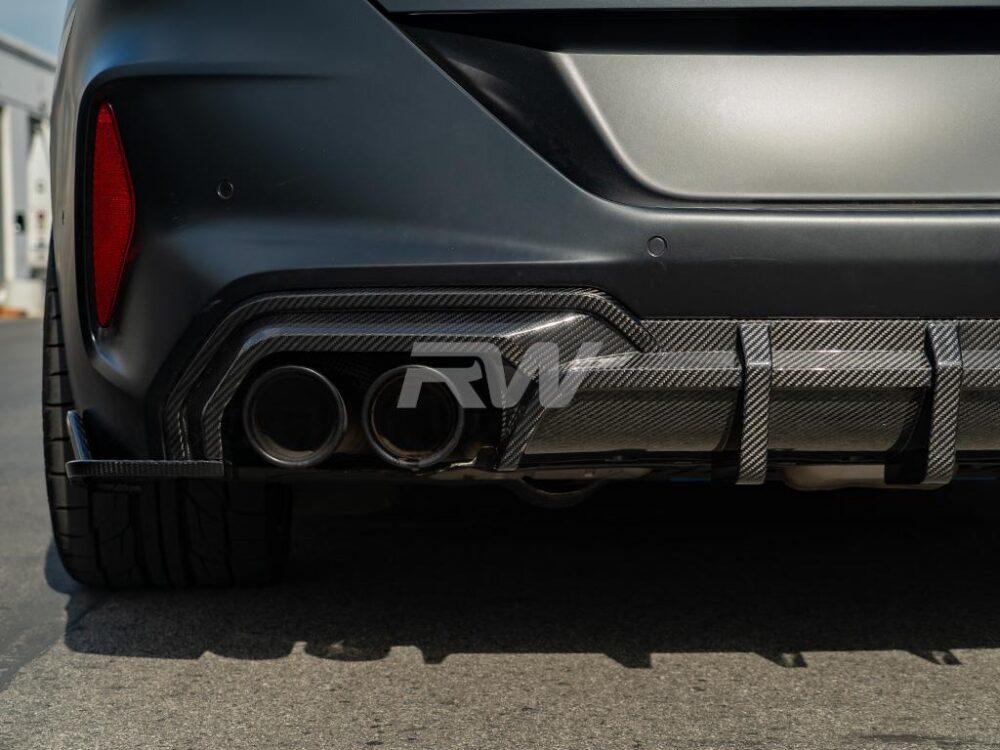 RW Carbon 2019-2025 BMW F91 F92 F93 M8 SQ Style Carbon Fiber Diffuser - Image 3