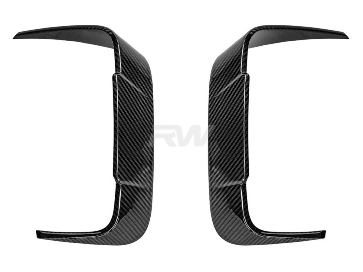 RW Carbon 2019-2025 BMW F91/F92 M8 Carbon Fiber Rear Bumper Trims - Image 4