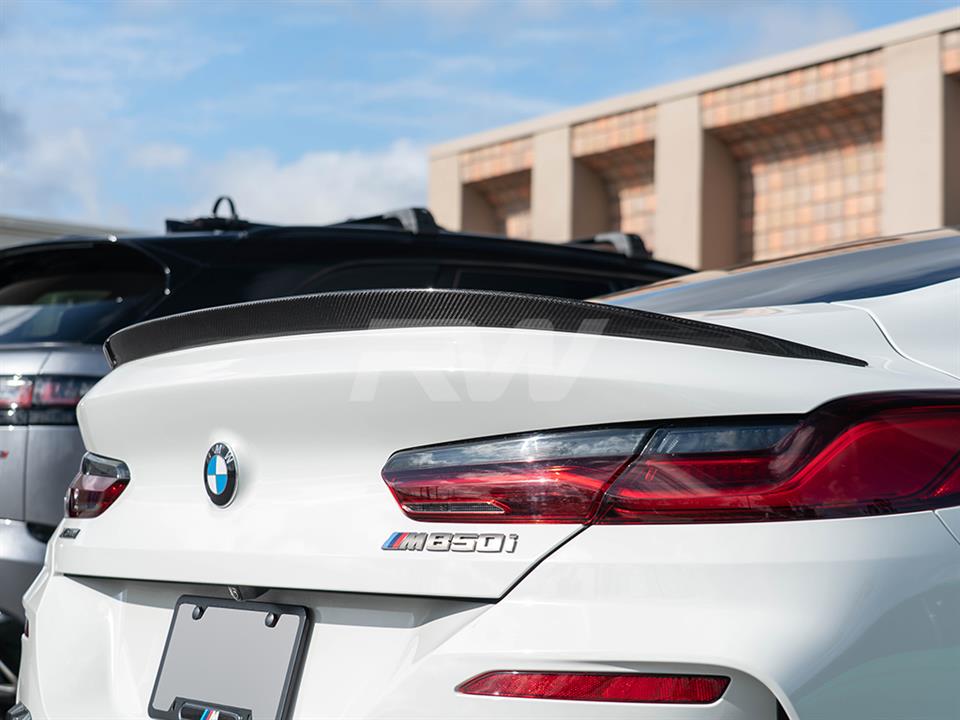 RW Carbon 2019-2026 BMW F92 G15 Coupe 3D Style Carbon Fiber Trunk Spoiler - Image 7
