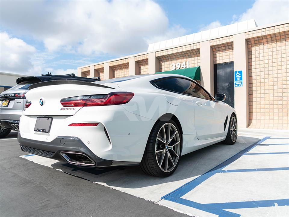 RW Carbon 2019-2026 BMW F92 G15 Coupe 3D Style Carbon Fiber Trunk Spoiler - Image 6