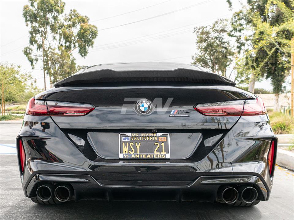 RW Carbon 2019-2026 BMW F92 M8/G15 8 Series GTX Carbon Fiber Trunk Spoiler - Image 3