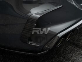 RW Carbon F93 M8 Carbon Fiber Rear Bumper Trims - Image 2